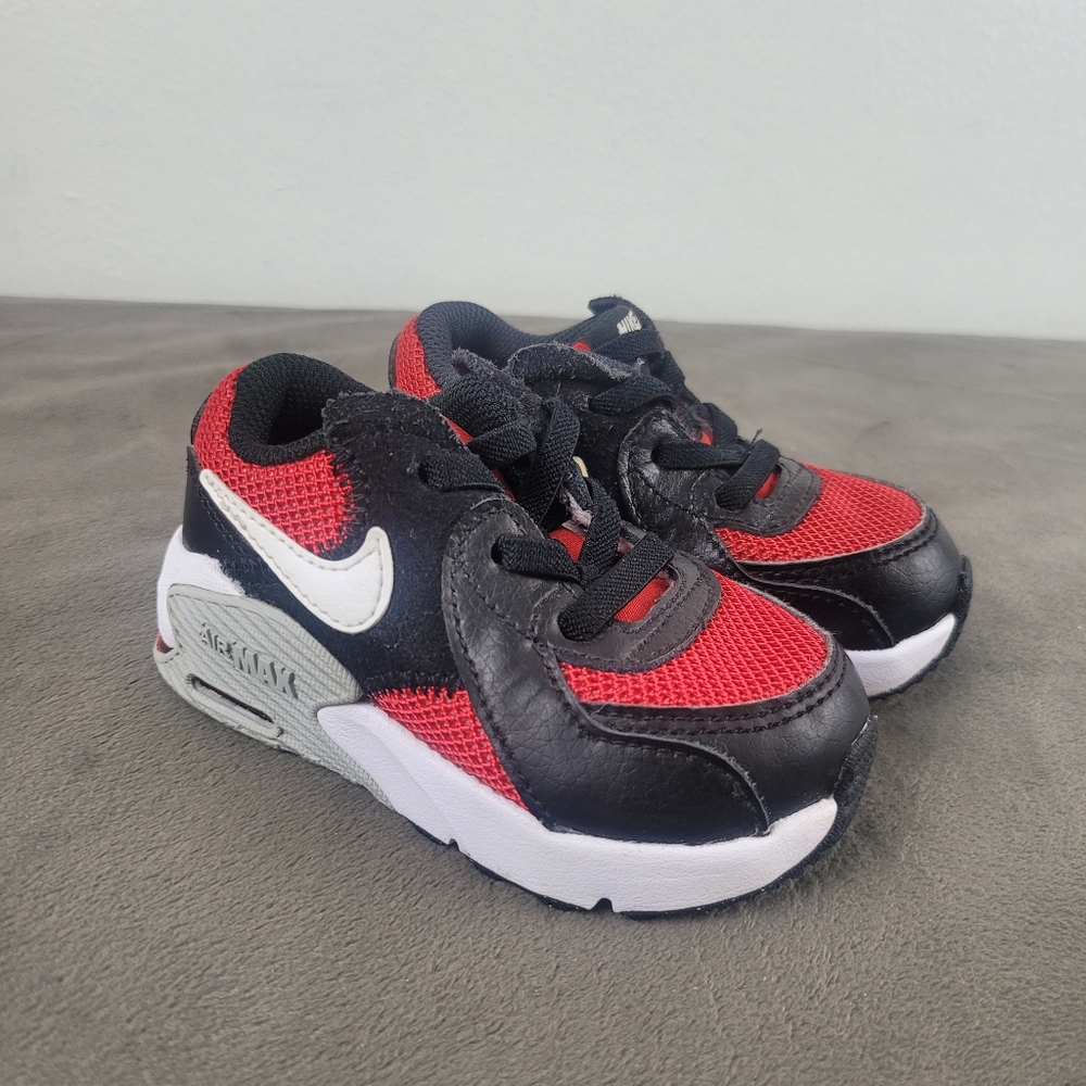 Nike Air Max Excee TD CD6893-600 Size 5C White Red Black